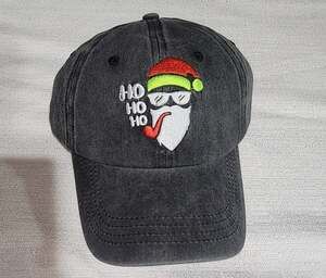 Santa Claus ho ho ho baseball hat embroidered